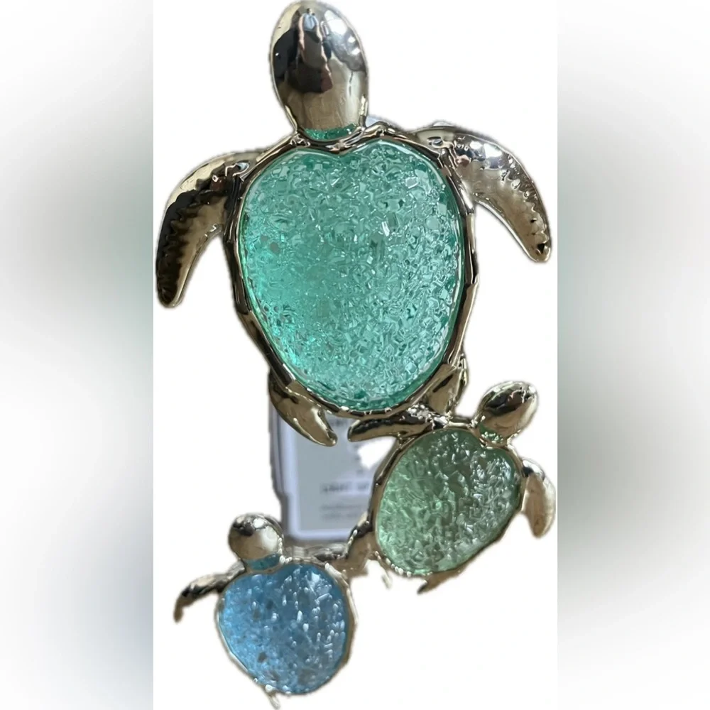 Bath & Body Works Turtle Trio Green Blue Wallflower Nightlight & Refill. NWT